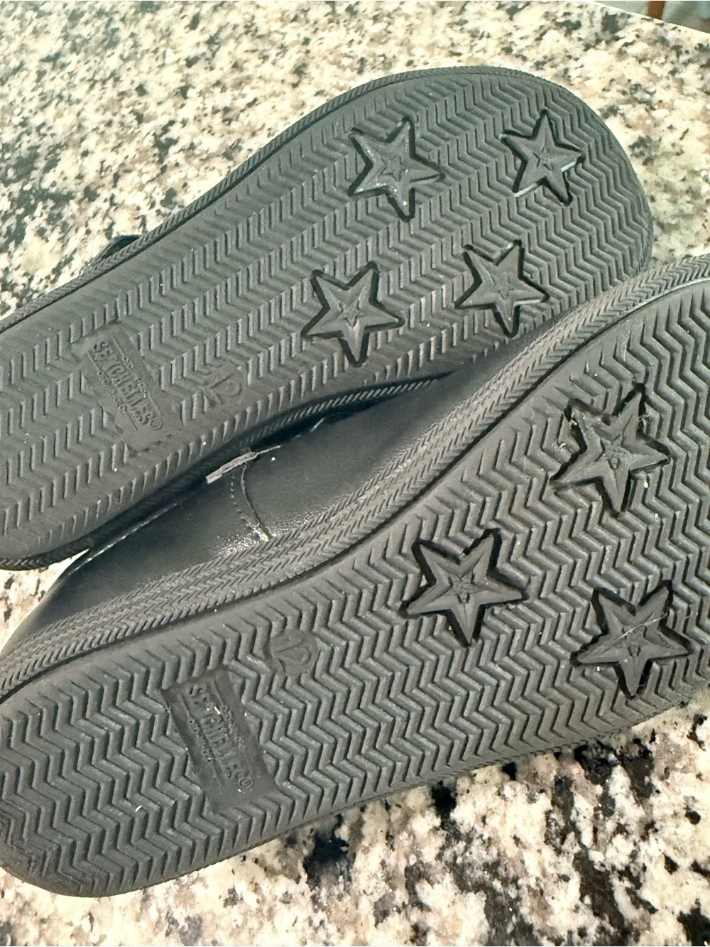 Girls Black Mary Jane Shoes with Flower Accent